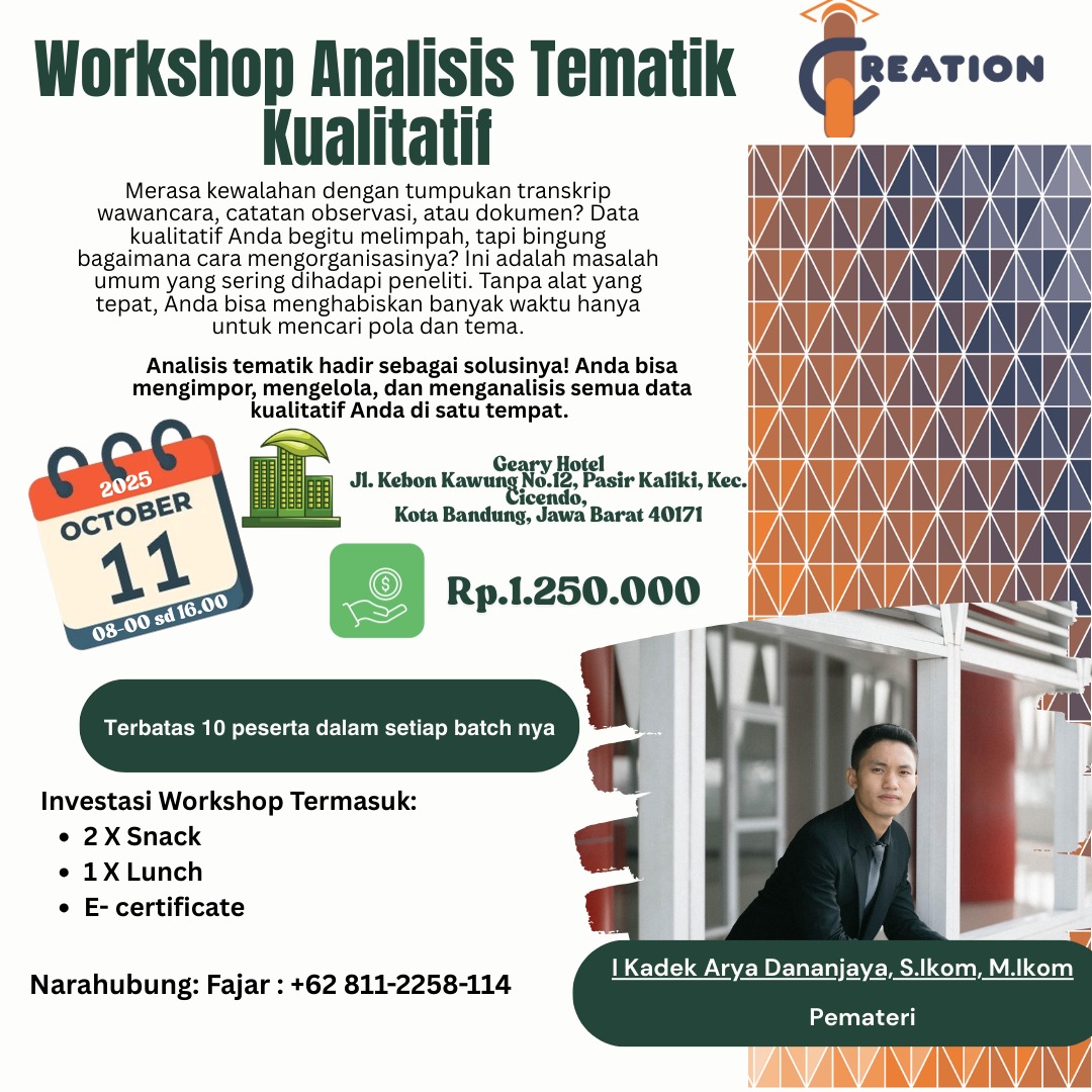 Workshop Analisis Tematik Kualitatif